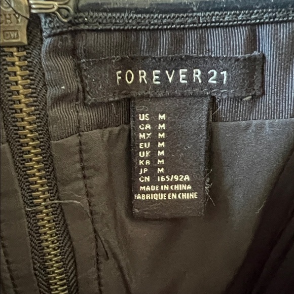 Forever 21 Strapless Black Mini Dress with Pink Floral - Picture 9 of 12